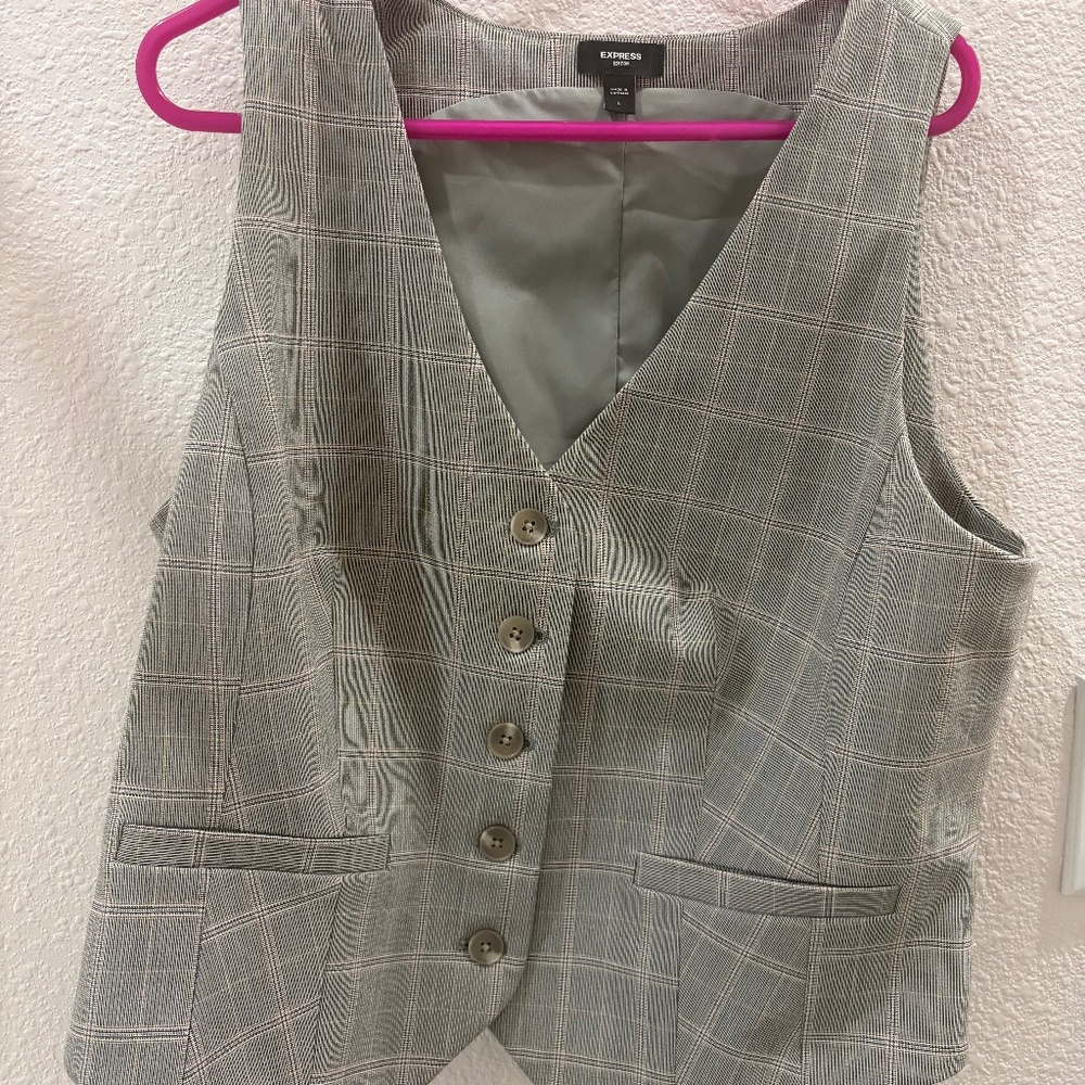 Express Editor Gray Vest